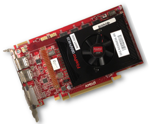 Barco MXRT5500 PCIe Triple Head Graphic Card 2GB 13J K9306036-00